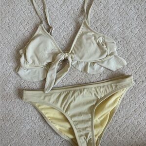 Pastel Yellow Bikini Set